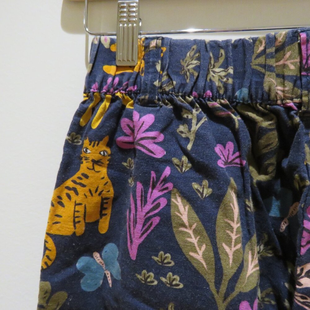 PRINCESS HIGHWAY X MODCLOTH Linen Blend Tiger Print Cropped Pull On Pants Size S - Picture 11 of 13